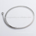 1.4mm 20" 2015 wholesale silver stainless steel floating charms locket box chain necklace